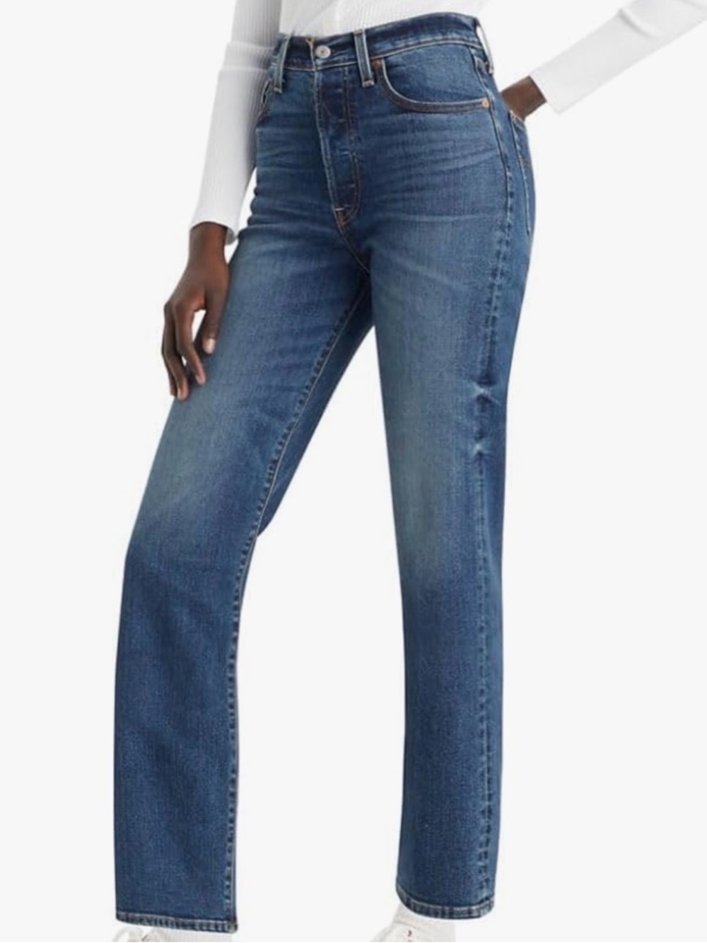 Levi's Women's Ribcage Straight Ankle Jeans, Size 26